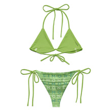 Load image into Gallery viewer, 'Simone Swim' Stamp Recycled String Bikini Set - Green Apple