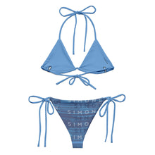 Load image into Gallery viewer, 'Simone Swim' Stamp Recycled String Bikini Set - Blue's Clues