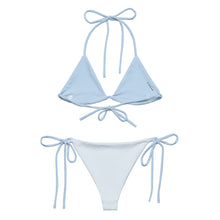Load image into Gallery viewer, Icey Blue Contrast - Recycled String Bikini Set