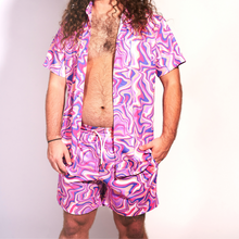 Load image into Gallery viewer, Vu Bottom- Purple Cyber Print
