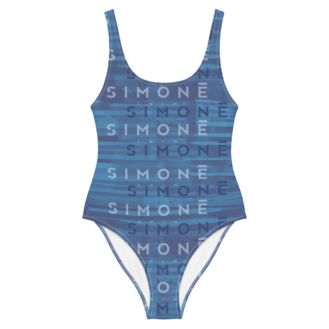 'Simone Swim' Stamp One-Piece Swimsuit - Blue's Clues