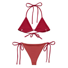 Load image into Gallery viewer, Cherry Red Recycled String Bikini Set
